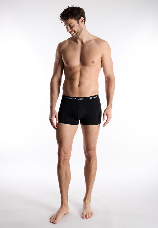 TOM TAILOR Boxershorts Buffer (3er Pack) weich, bequem, basic, eng, Logobund, Baumwollmix – Bild 5 von 5