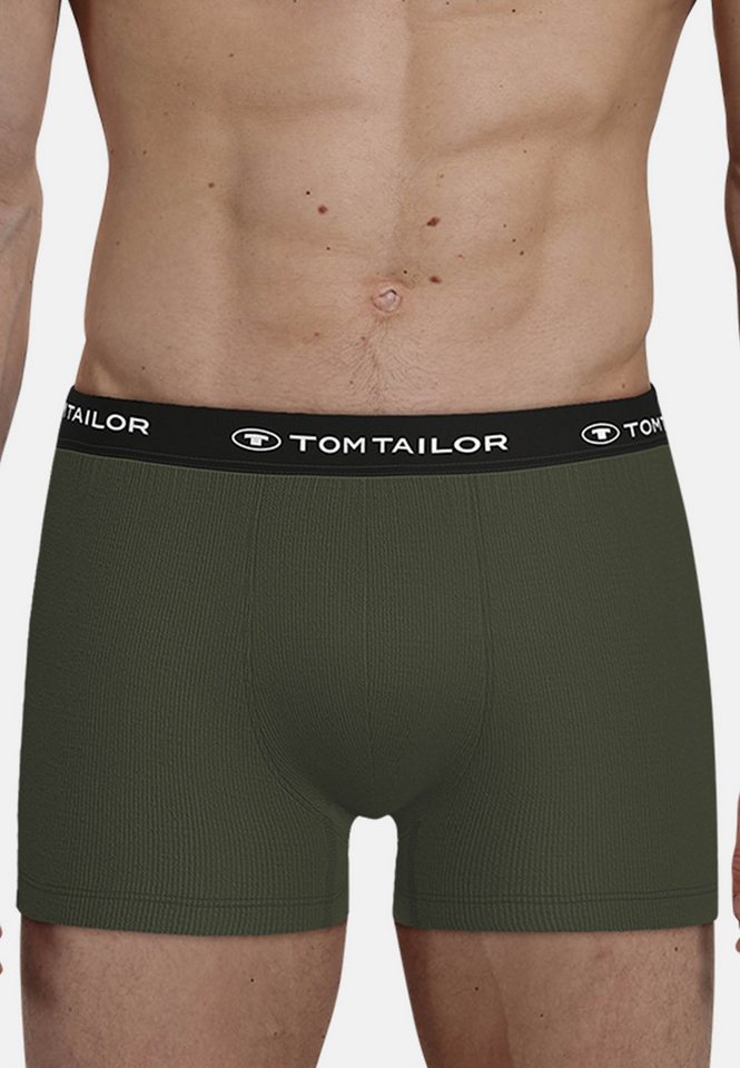 TOM TAILOR Boxershorts Buffer (3er Pack) weich, bequem, basic, eng, Logobund, Baumwollmix – Bild 2 von 5