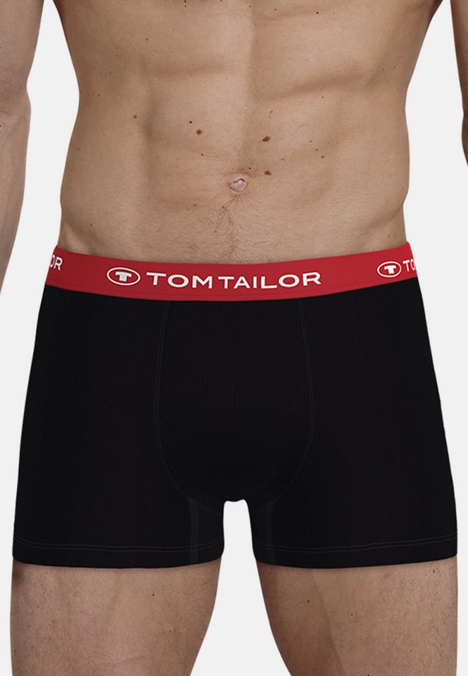 TOM TAILOR Boxershorts Buffer (3er Pack) weich, bequem, basic, eng, Logobund, Baumwollmix – Bild 2 von 5