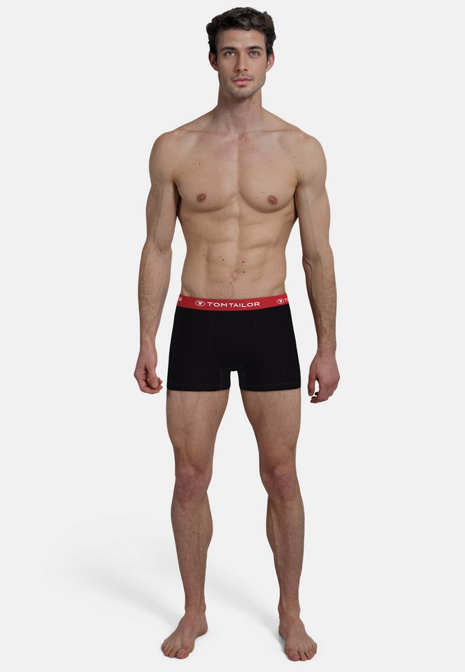TOM TAILOR Boxershorts Buffer (3er Pack) weich, bequem, basic, eng, Logobund, Baumwollmix – Bild 3 von 5