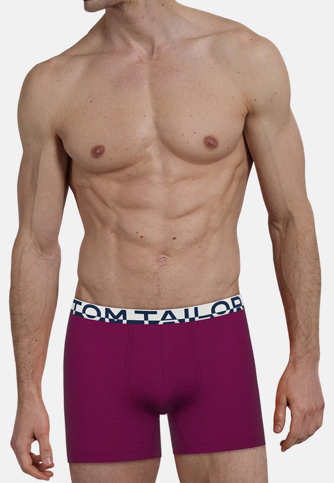 TOM TAILOR Boxershorts Kentucky (2er-Pack) bequem, eng, elastisch, Baumwollmix, Logobund – Bild 2 von 5