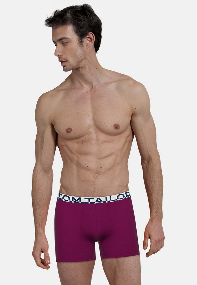TOM TAILOR Boxershorts Kentucky (2er-Pack) bequem, eng, elastisch, Baumwollmix, Logobund – Bild 3 von 5