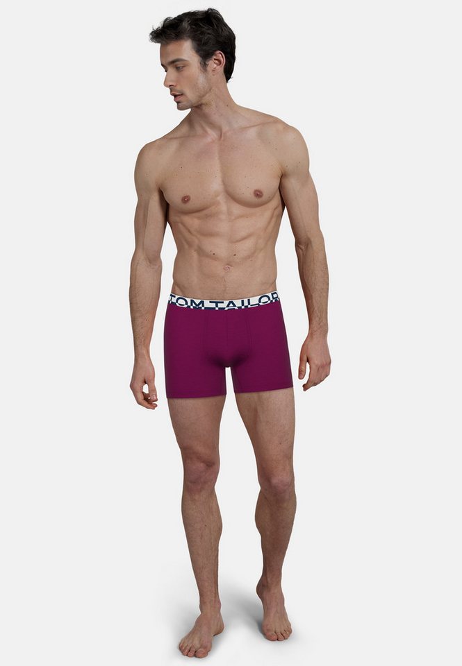 TOM TAILOR Boxershorts Kentucky (2er-Pack) bequem, eng, elastisch, Baumwollmix, Logobund – Bild 4 von 5