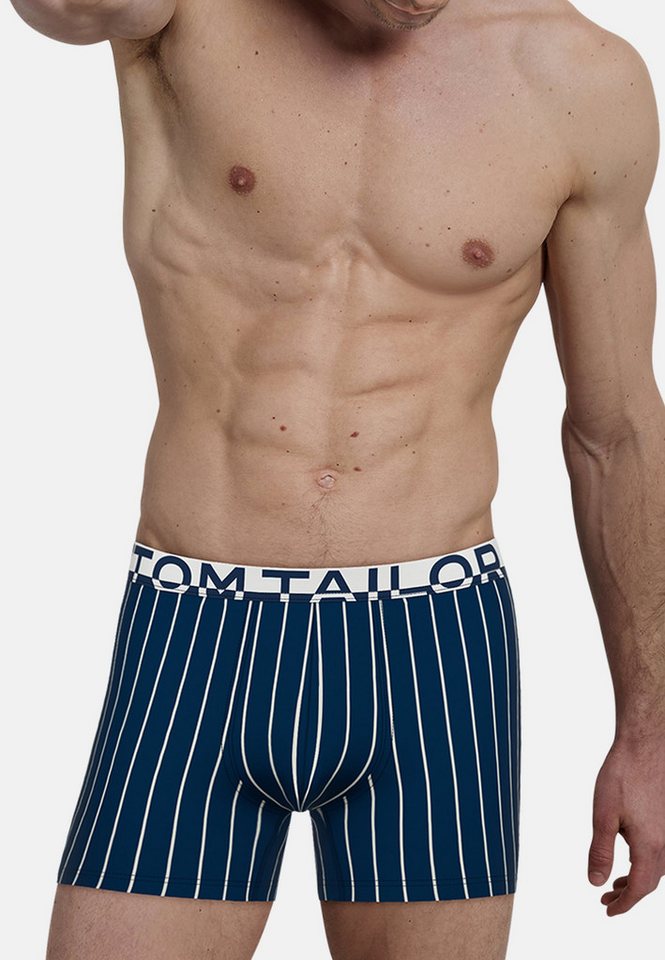 TOM TAILOR Boxershorts Kentucky (4er Pack) weich, bequem, eng, elastisch, Logobund, Baumwollmix – Bild 2 von 5
