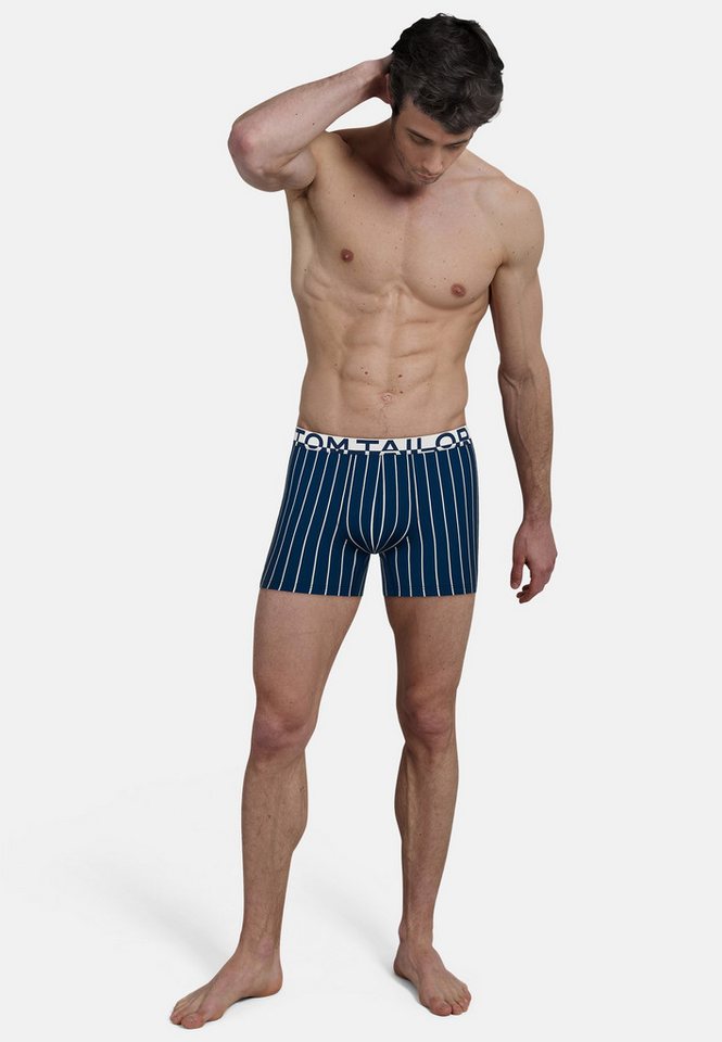 TOM TAILOR Boxershorts Kentucky (4er Pack) weich, bequem, eng, elastisch, Logobund, Baumwollmix – Bild 3 von 5