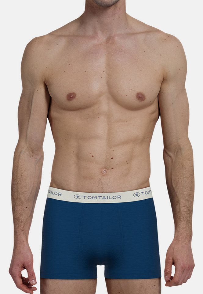 TOM TAILOR Boxershorts Longford (2er Pack) weich, bequem, eng, elastisch, Logobund, Baumwollmix – Bild 3 von 5