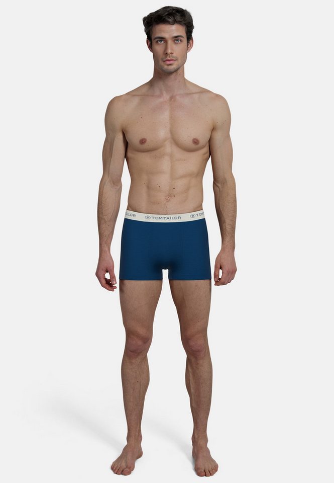 TOM TAILOR Boxershorts Longford (2er Pack) weich, bequem, eng, elastisch, Logobund, Baumwollmix – Bild 4 von 5