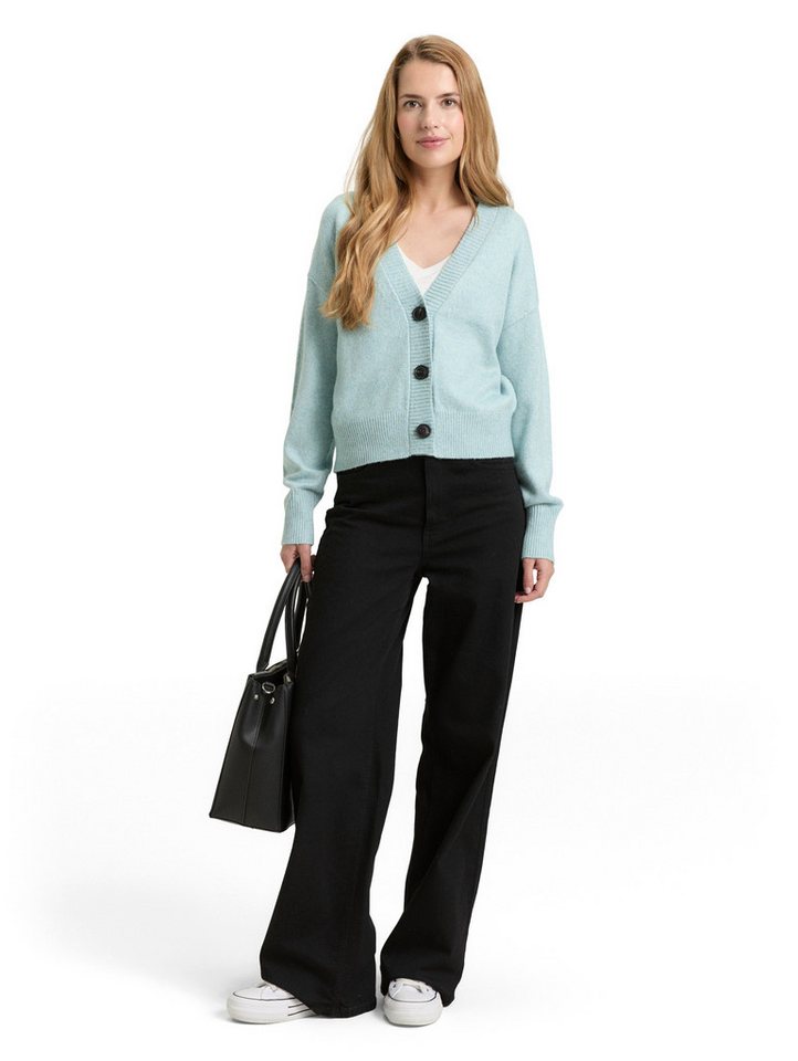 TOM TAILOR Cardigan mit Rippbündchen – Bild 4 von 5