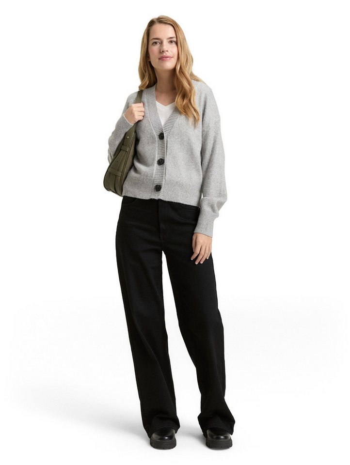 TOM TAILOR Cardigan mit Rippbündchen – Bild 4 von 5