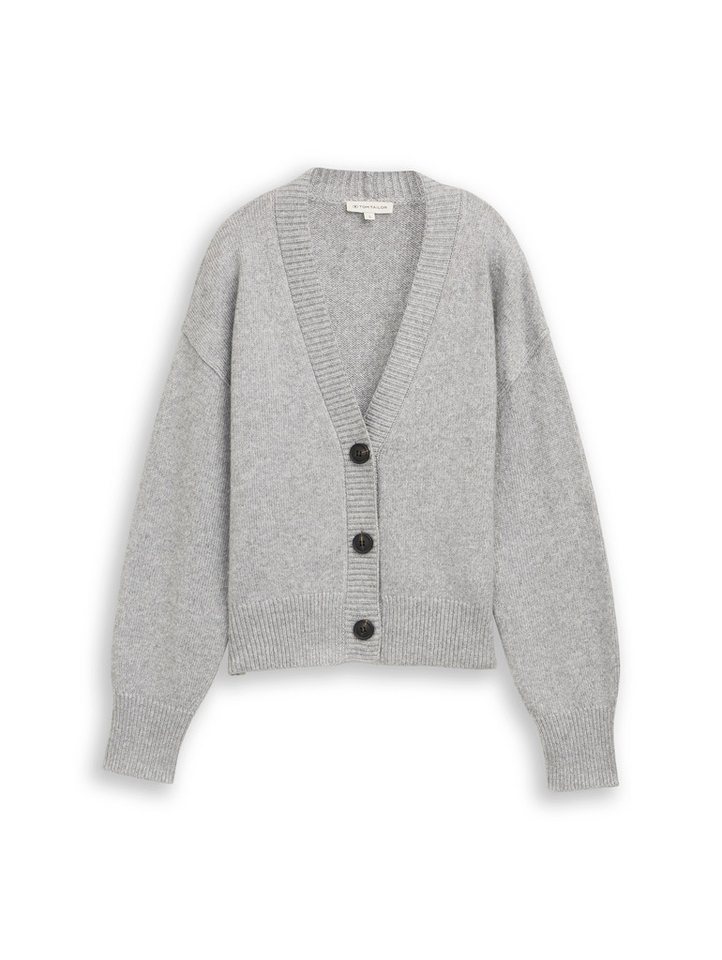 TOM TAILOR Cardigan mit Rippbündchen – Bild 5 von 5