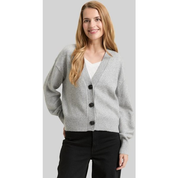 TOM TAILOR Cardigan Pullover & Strickjacken Loose Fit Cardigan mit V-Ausschnitt