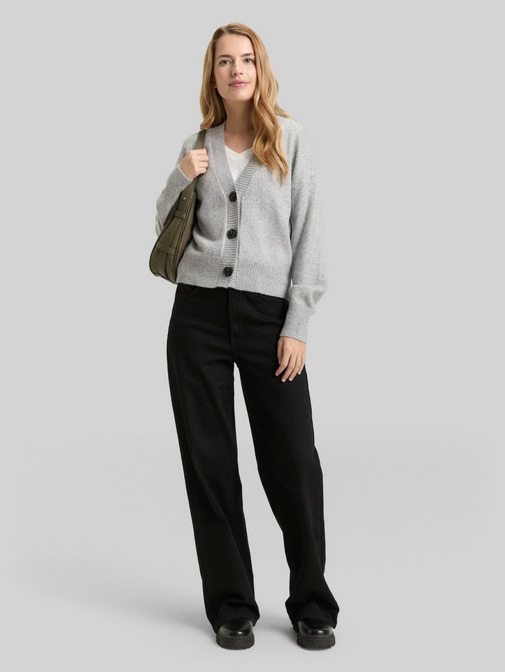 TOM TAILOR Cardigan Pullover & Strickjacken Loose Fit Cardigan mit V-Ausschnitt – Bild 5 von 5