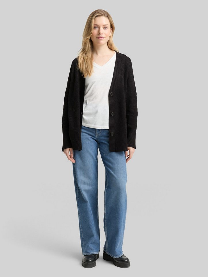 TOM TAILOR Cardigan Pullover & Strickjacken Oversize Cardigan mit Glitzer-Effekt – Bild 5 von 5