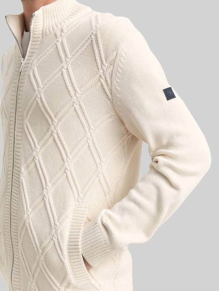 TOM TAILOR Cardigan Pullover & Strickjacken Strickjacke mit Zopfmuster – Bild 4 von 5