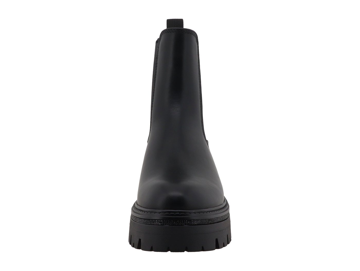 TOM TAILOR Chelseaboots Blockabsatz, Stiefelette mit beidseitigem Stretcheinsatz – Bild 4 von 5