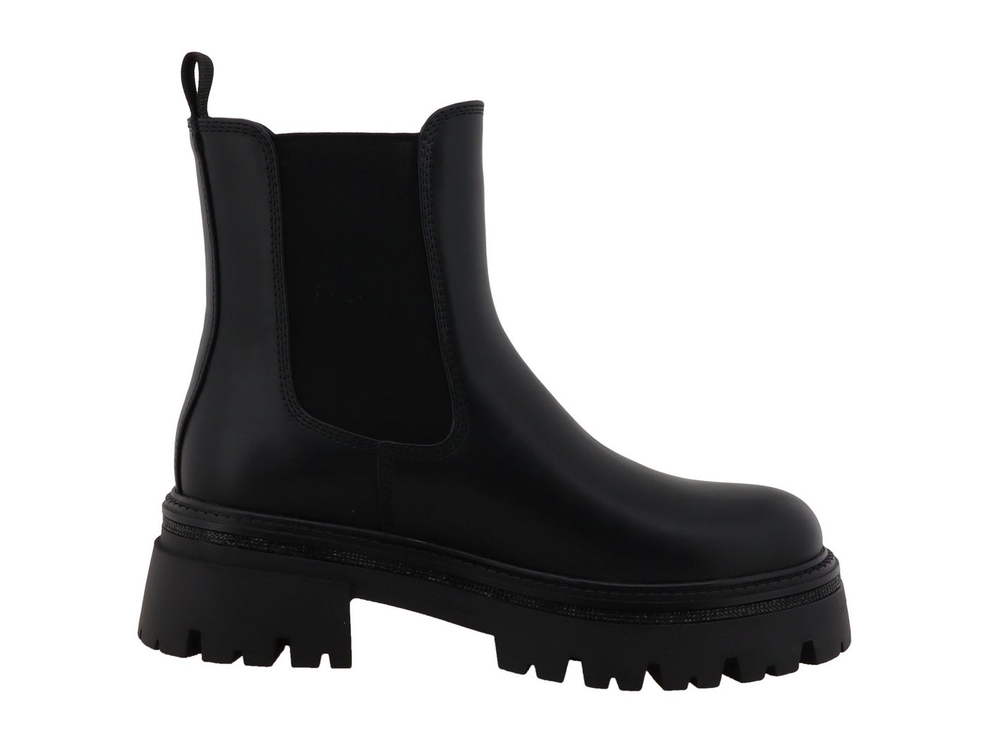 TOM TAILOR Chelseaboots Blockabsatz, Stiefelette mit beidseitigem Stretcheinsatz – Bild 5 von 5