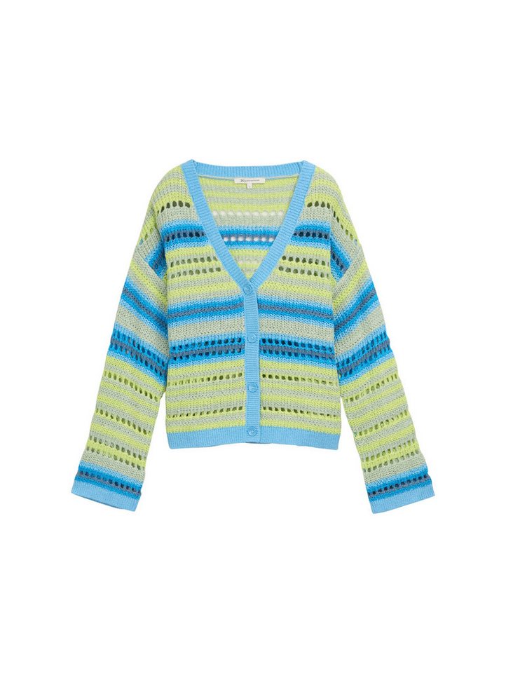 TOM TAILOR Denim Cardigan mit Streifen Muster – Bild 5 von 5