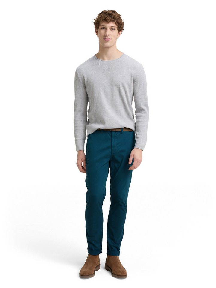 TOM TAILOR Denim Chinohose mit Gürtel – Bild 4 von 5