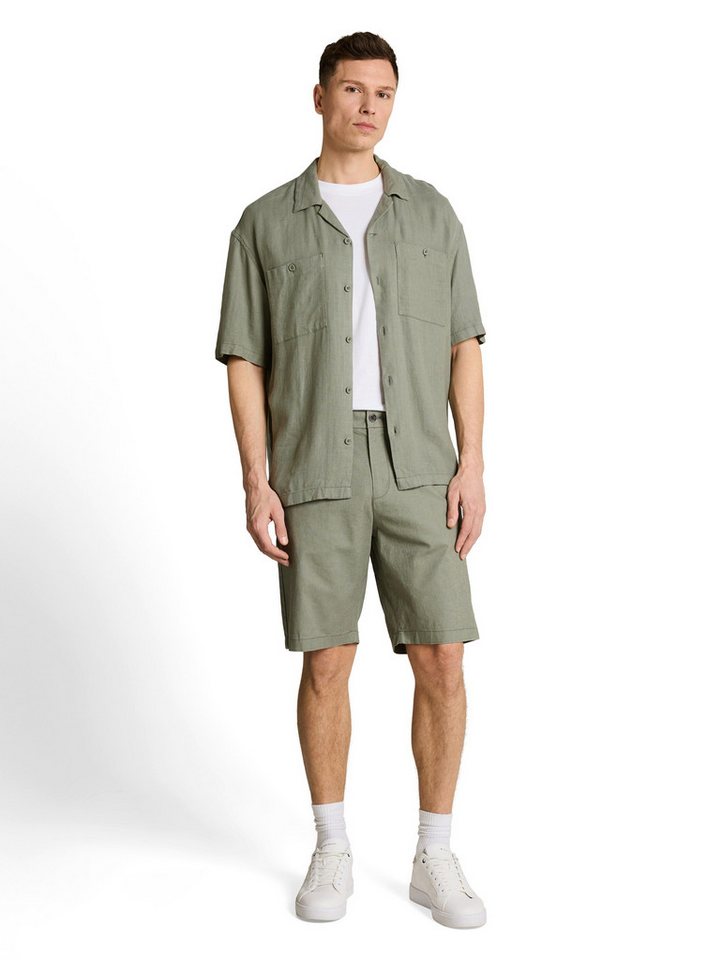TOM TAILOR Denim Chinoshorts aus Leinen – Bild 4 von 5