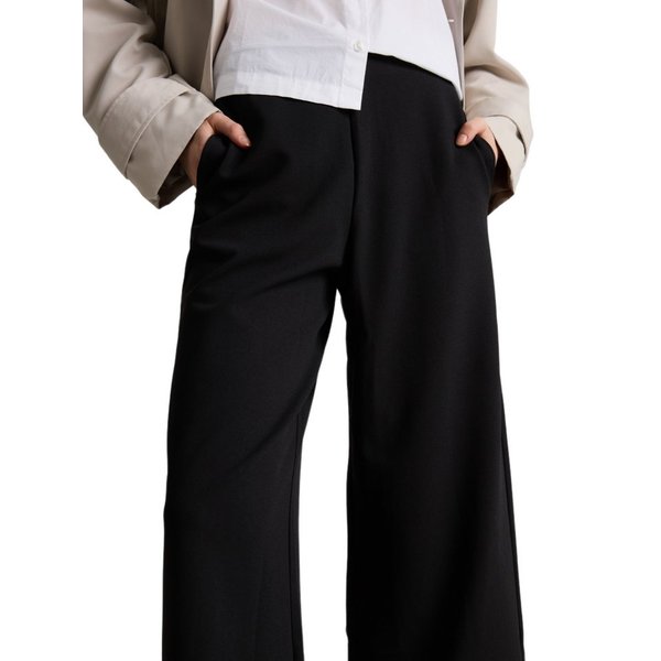 TOM TAILOR Denim Culotte H schwarz,Casual,Polyester,Unifarben,Wide Leg,Mittel