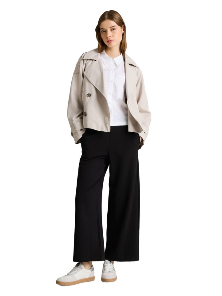 TOM TAILOR Denim Culotte H schwarz,Casual,Polyester,Unifarben,Wide Leg,Mittel – Bild 4 von 4