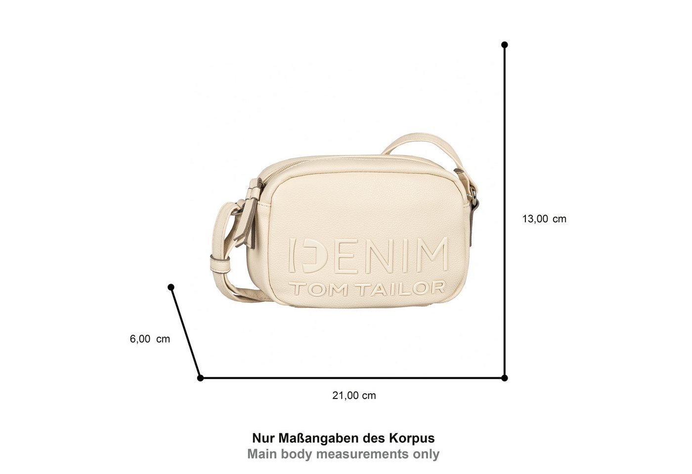 TOM TAILOR Denim Handtasche Aveline, Damen Umhängetasche, Schultertasche mit glänzendem 3D-Logo – Bild 2 von 5