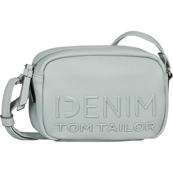 TOM TAILOR Denim Handtasche Aveline, Damen Umhängetasche, Schultertasche mit glänzendem 3D-Logo