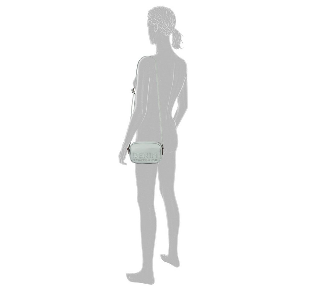 TOM TAILOR Denim Handtasche Aveline, Damen Umhängetasche, Schultertasche mit glänzendem 3D-Logo – Bild 3 von 5