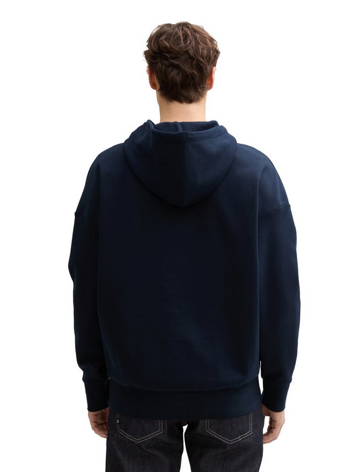 TOM TAILOR Denim Kapuzensweatshirt mit Statement-Print – Bild 2 von 5