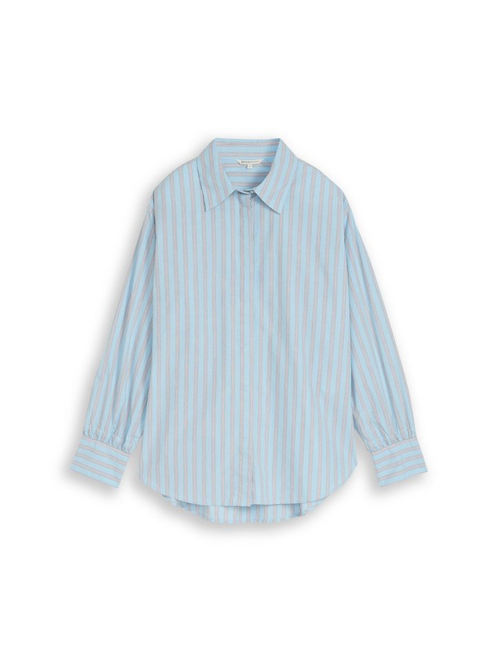 TOM TAILOR Denim Klassische Bluse mit Streifen Muster – Bild 5 von 5