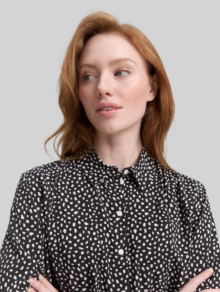 TOM TAILOR Denim Langarmbluse Blusen & Shirts Hemdbluse mit Muster – Bild 4 von 5