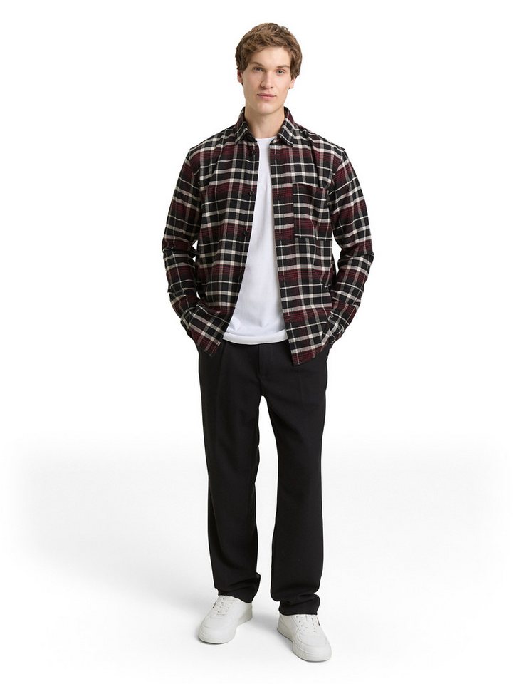 TOM TAILOR Denim Langarmhemd kariert – Bild 4 von 5