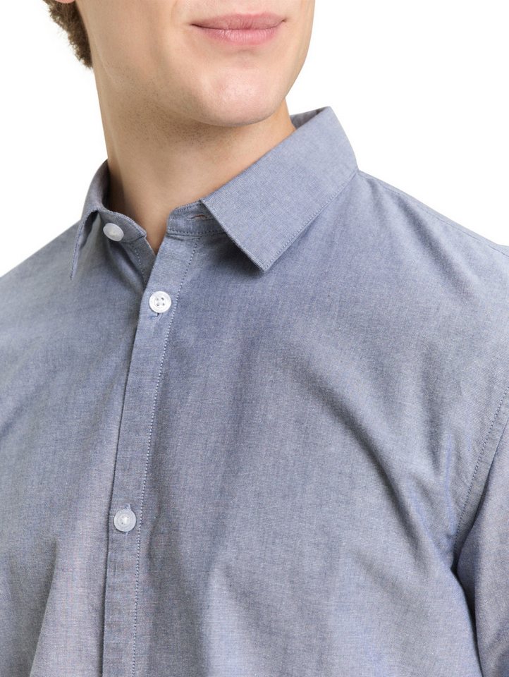 TOM TAILOR Denim Langarmhemd mit Knopfleiste – Bild 3 von 5