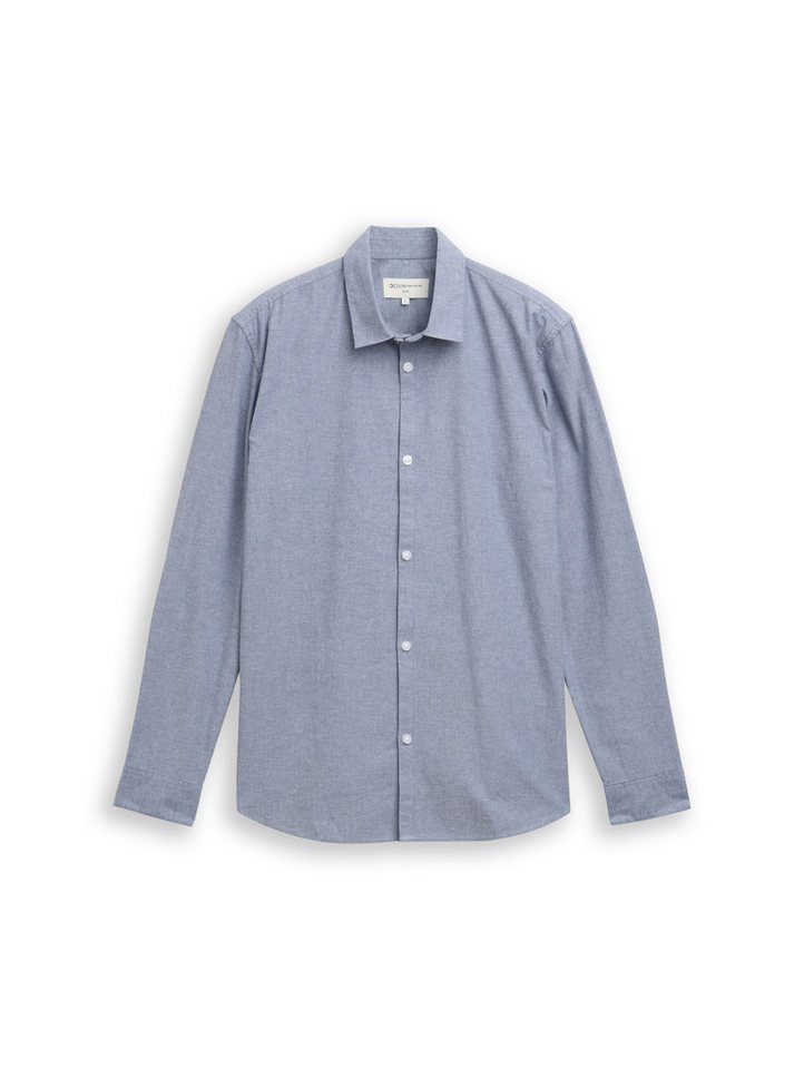 TOM TAILOR Denim Langarmhemd mit Knopfleiste – Bild 5 von 5