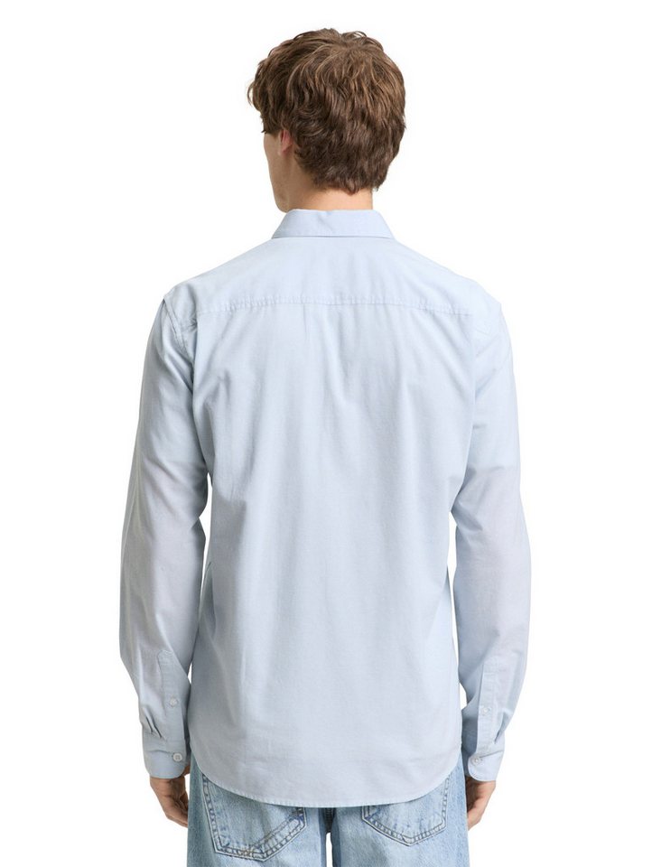 TOM TAILOR Denim Langarmhemd mit Knopfleiste – Bild 2 von 5