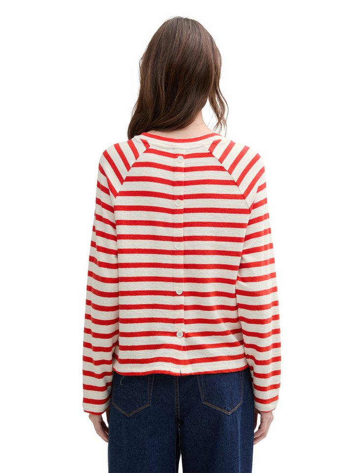 TOM TAILOR Denim Langarmshirt mit Streifenmuster – Bild 2 von 5
