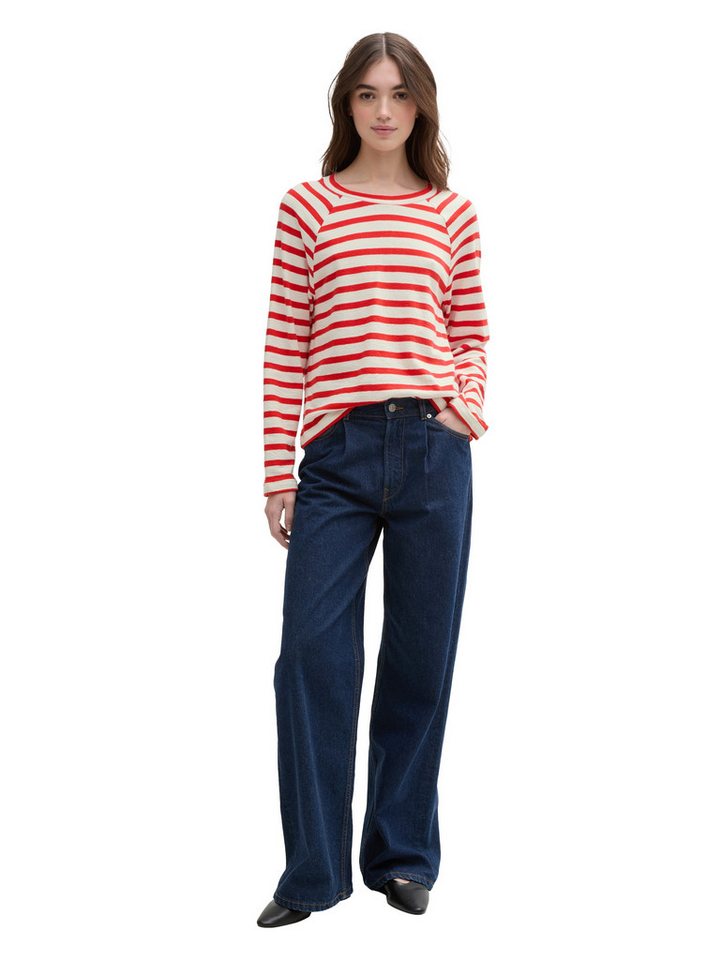 TOM TAILOR Denim Langarmshirt mit Streifenmuster – Bild 3 von 5