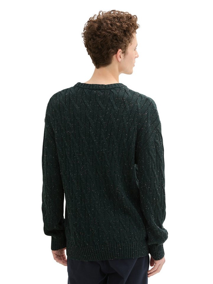 TOM TAILOR Denim Rundhalspullover mit grober Strickstruktur – Bild 2 von 5