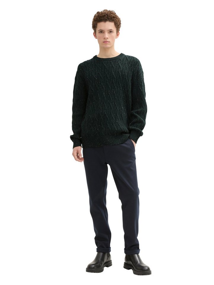 TOM TAILOR Denim Rundhalspullover mit grober Strickstruktur – Bild 4 von 5