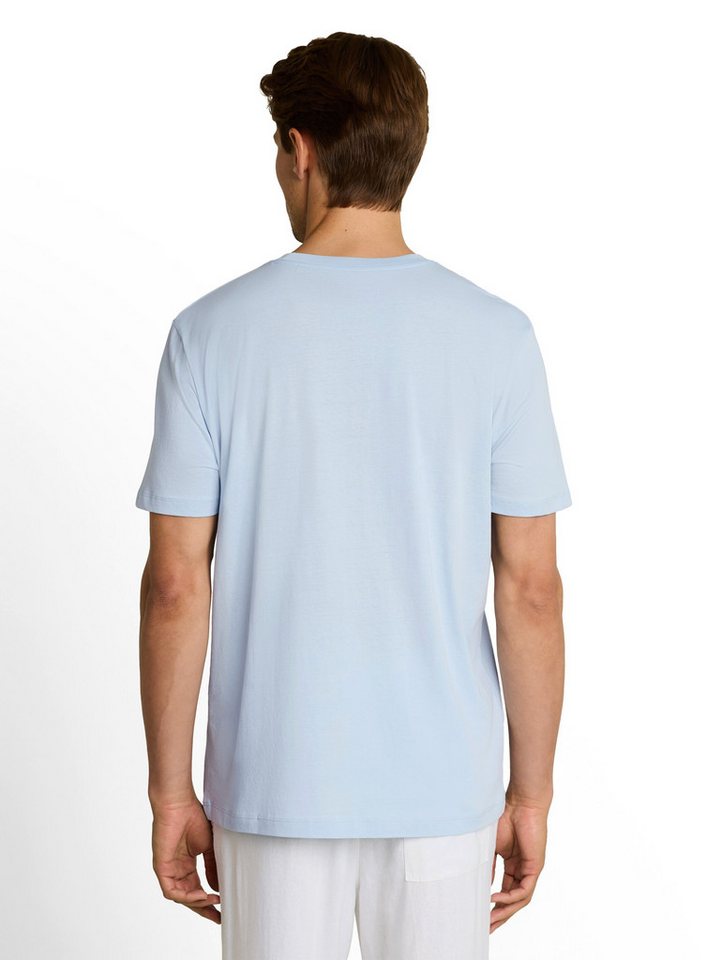 TOM TAILOR Denim Rundhalsshirt mit verschiedenen Logo Prints – Bild 2 von 5
