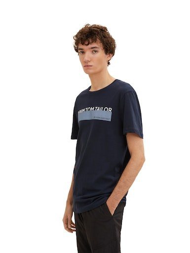 TOM TAILOR Denim Rundhalsshirt (Packung, 3-tlg) mit Logo Print – Bild 4 von 5