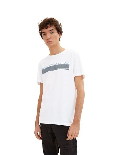 TOM TAILOR Denim Rundhalsshirt (Packung, 3-tlg) mit Logo Print – Bild 3 von 5