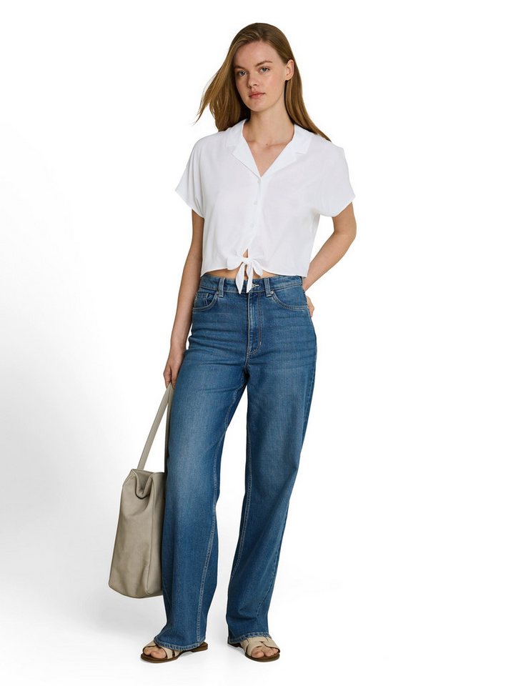 TOM TAILOR Denim Shirtbluse mit Knotendetail – Bild 4 von 5