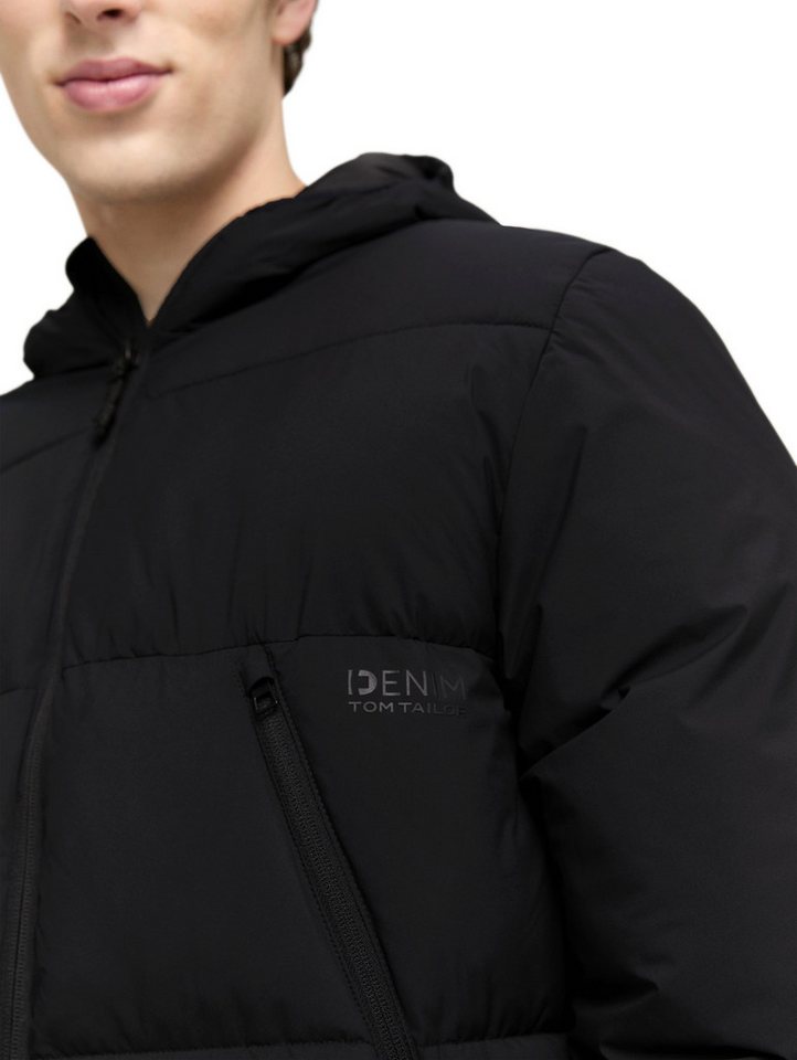 TOM TAILOR Denim Steppjacke mit Logo Print – Bild 3 von 5