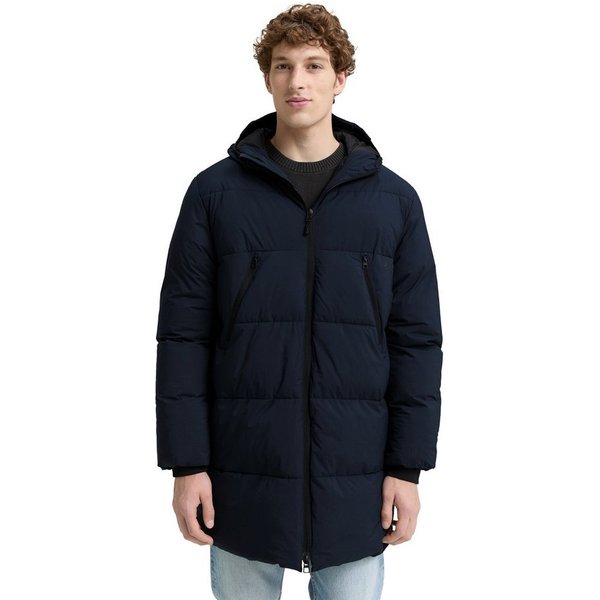 TOM TAILOR Denim Steppjacke mit Logo Print