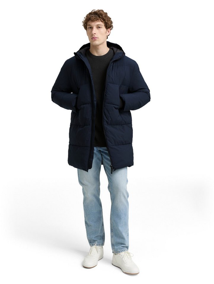 TOM TAILOR Denim Steppjacke mit Logo Print – Bild 4 von 5
