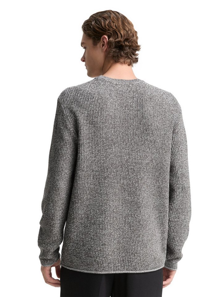 TOM TAILOR Denim Strickpullover mit Logo Stickerei – Bild 2 von 5