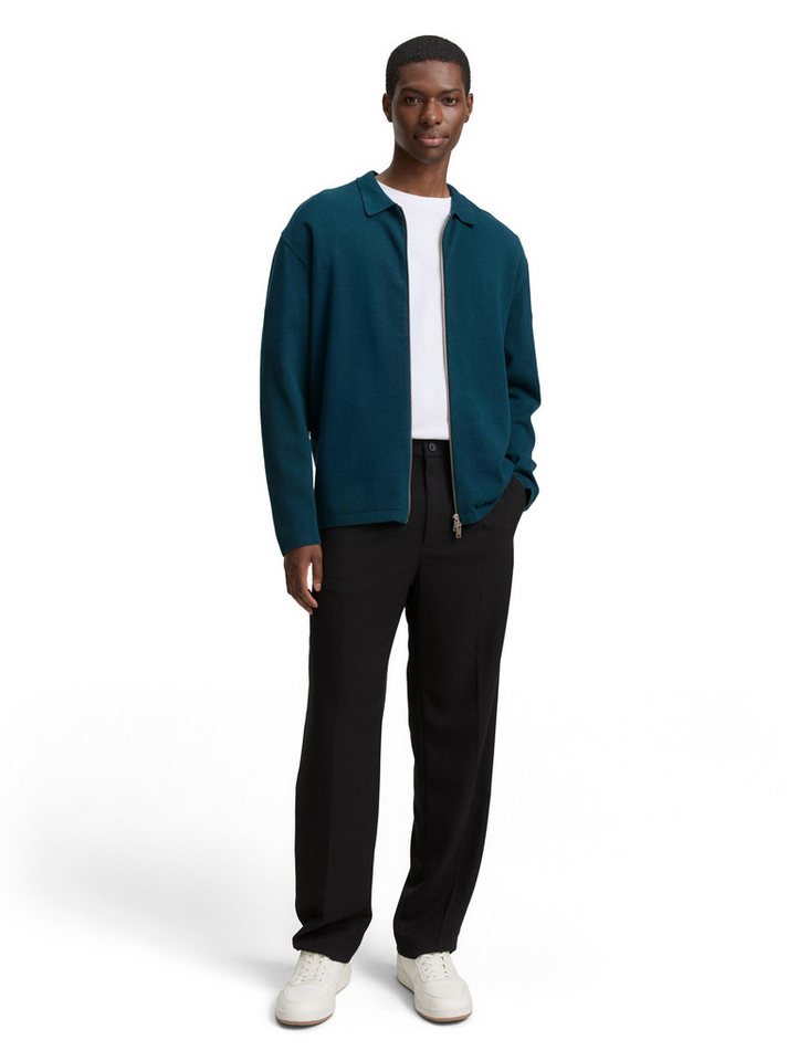 TOM TAILOR Denim Strickpullover mit Reißverschluss – Bild 3 von 5
