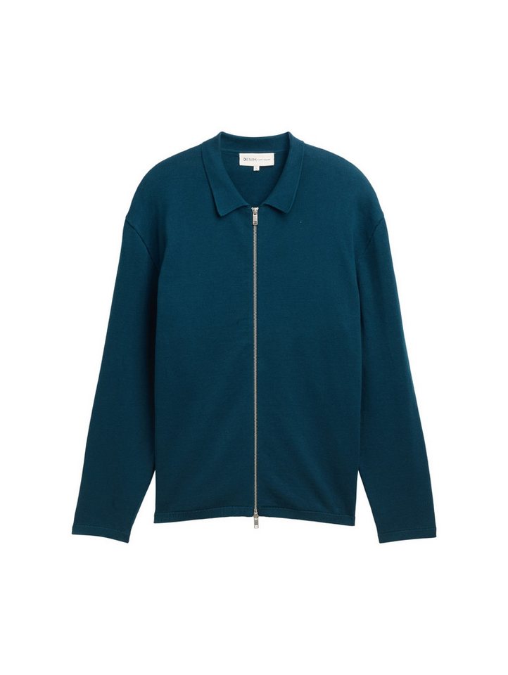 TOM TAILOR Denim Strickpullover mit Reißverschluss – Bild 4 von 5
