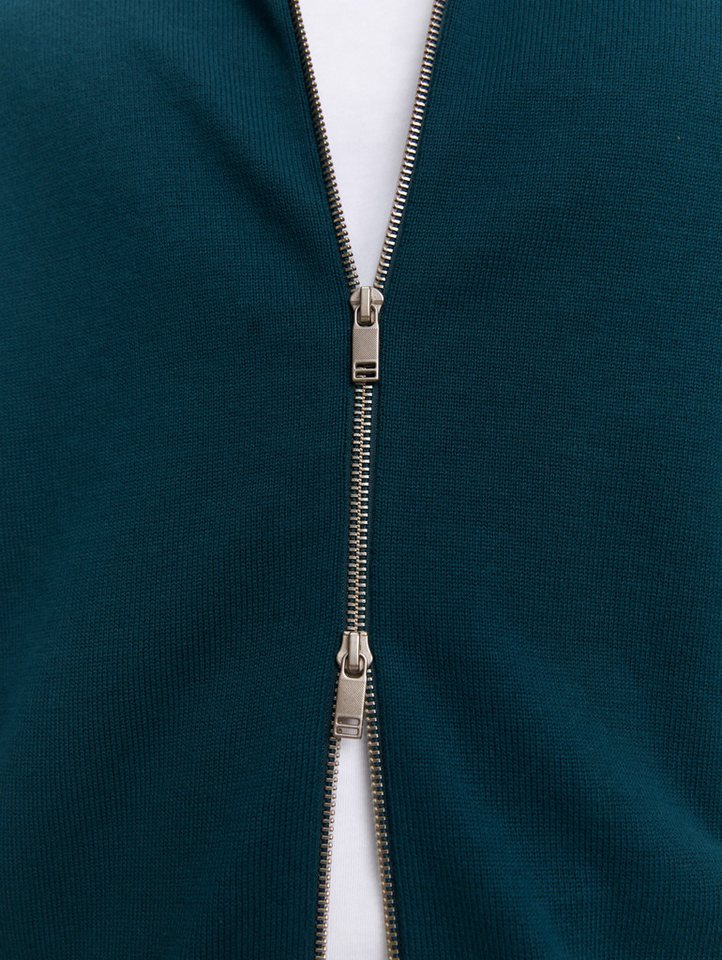 TOM TAILOR Denim Strickpullover mit Reißverschluss – Bild 5 von 5